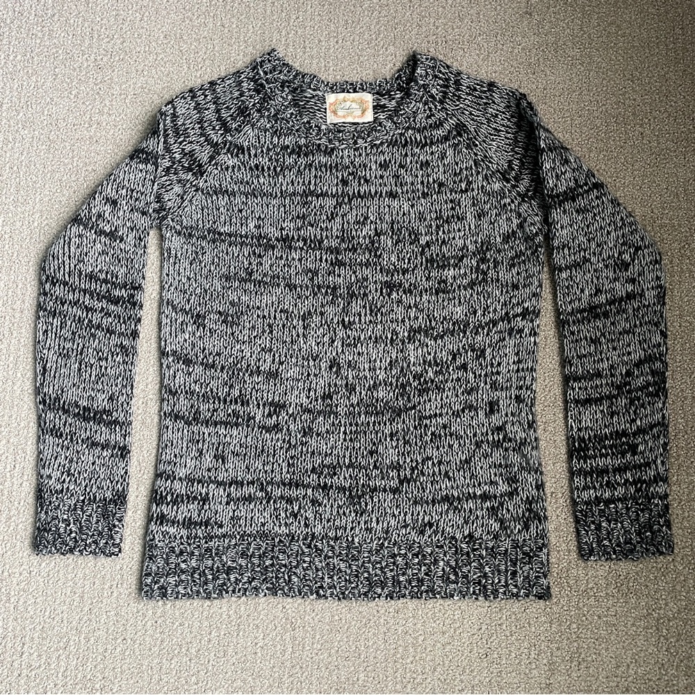 Heathered black sweater